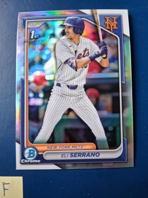 2024 Bowman Chrome Refractor Eli Serrano #BDC-163 New York Mets