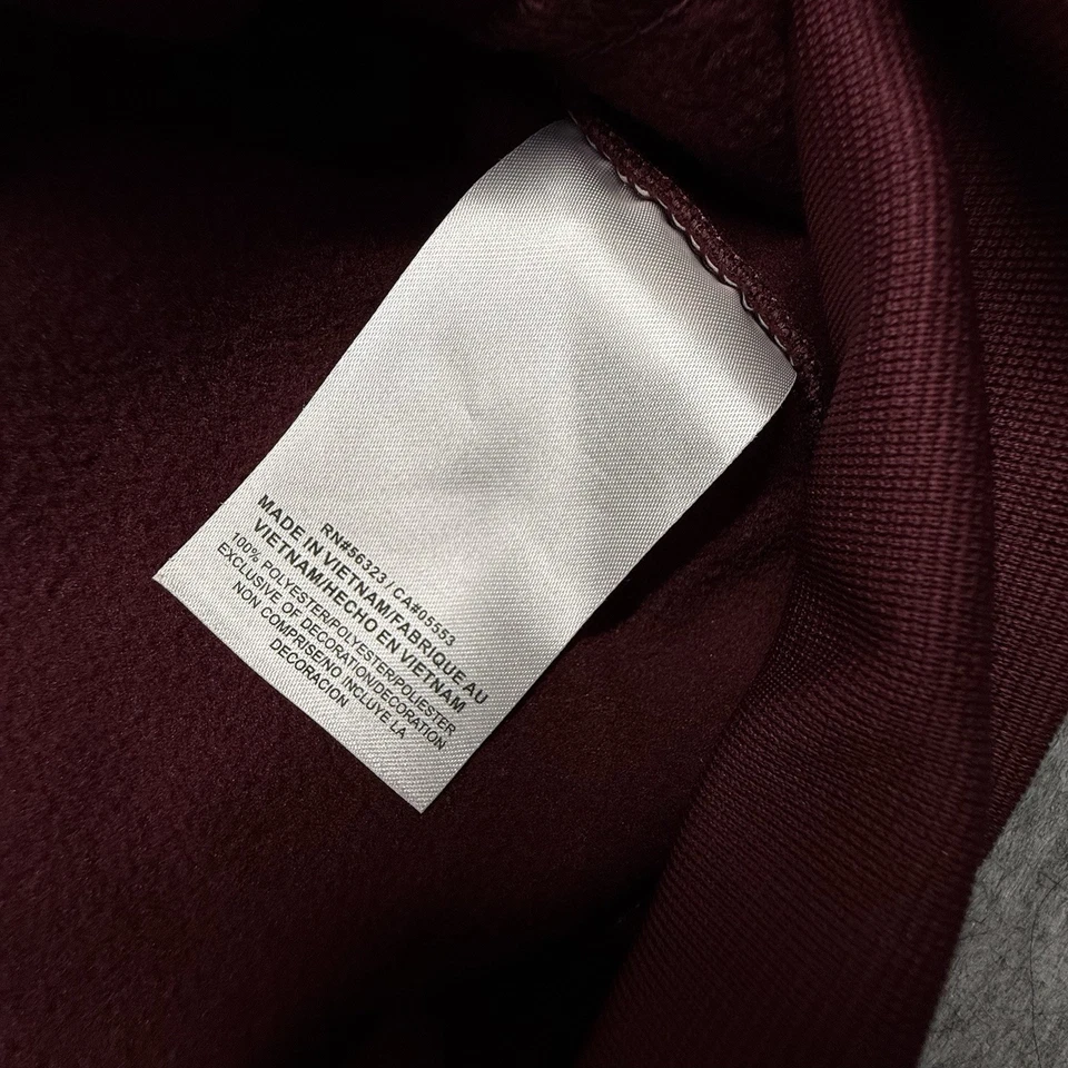 Nike Dri-Fit Virginia Tech Hokies Hoodie Men’s 3XL Maroon Full Zip NCAA - Image 3 of 4