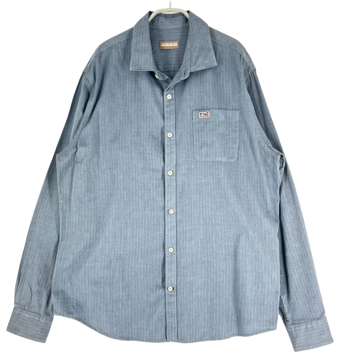 Napapijri Mens Long Sleeve Casual Shirt Size 2XL