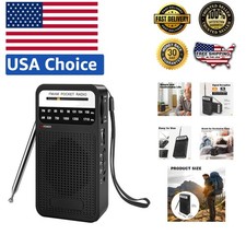 Portable Radio AM FM with Long Range Reception, Goodes Transistor Radio with ...