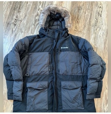 Columbia Titanium 3X Black Snow Pants & Jacket Set Men Winter Adjustable Waist 