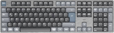 Hama mechanische QWERTZ Tastatur kabellos (Multi-Device 1x Funk, 2X Bluetooth)