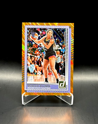 #'d /199! Monique Billings 2025 Panini WNBA Donruss Orange Laser Prizm 091/199