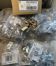 Cabinet Hinge Lot 20 Pr Satin Nickel  + Dbl Roller  20 Pak NIB DecoBasics