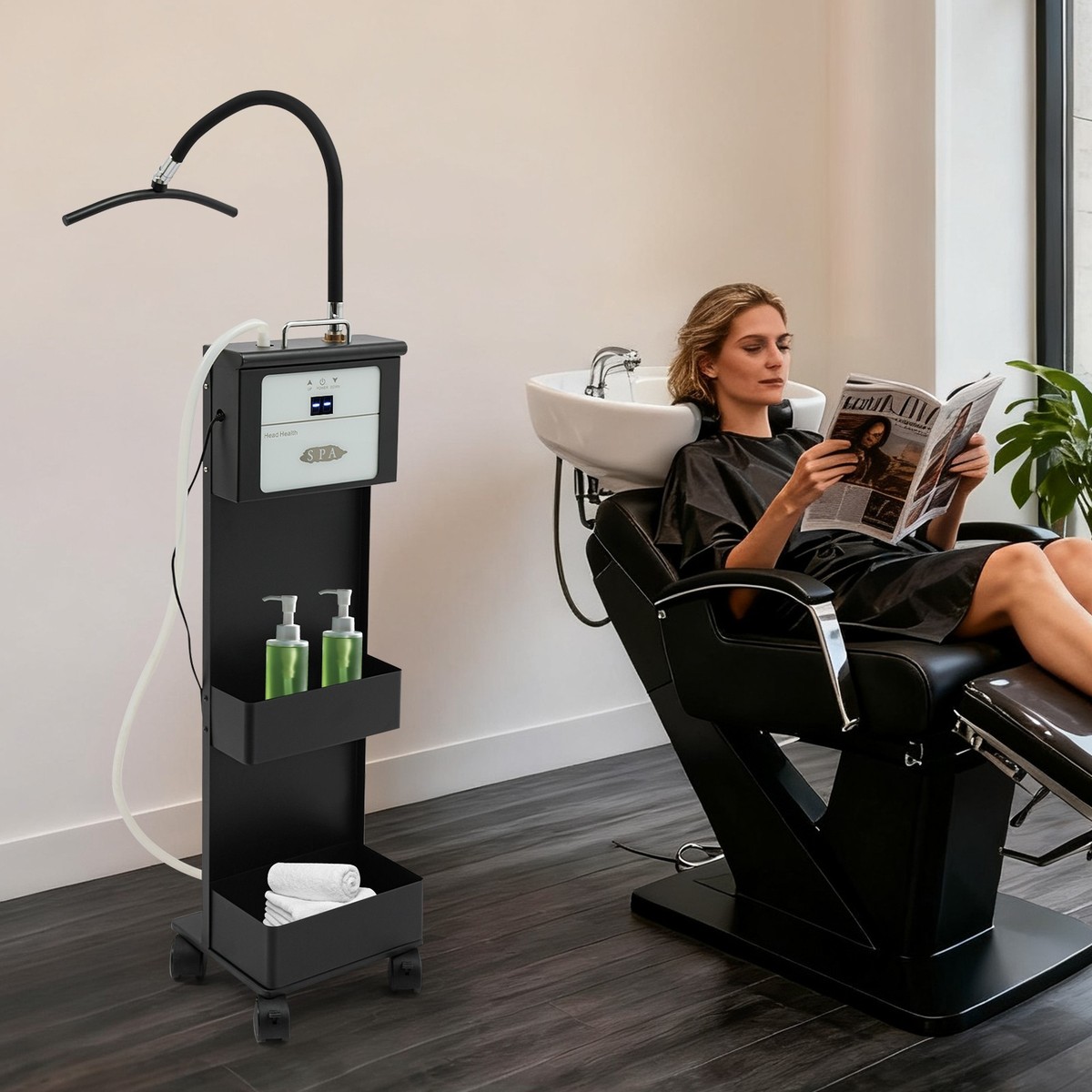 Head Spa Equipment Waterfall Head Spa Equipment w/ Water