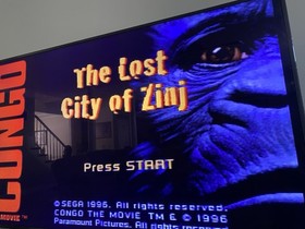 Congo: The Movie -- The Lost City of Zinj (Sega Saturn, 1996) w/ Manual - Tested
