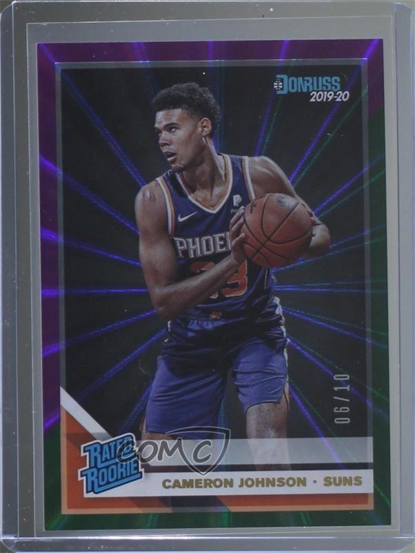 2019 Donruss Rated Holo Purple & Green Laser 6/10 Cameron Johnson Rookie RC 7af