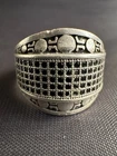 Vintage 925 Sterling Silver Black Onyx Ring Handmade Murat Ring Size 9.5 US