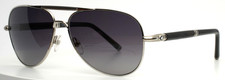 MONTBLANC MB519S 16C Silver Mens Aviator Gradient Sunglasses 61-14-140 B:50