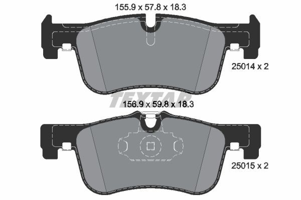 Textar Bremsbelagsatz, Scheibenbremse 2501401 FüR BMW-image