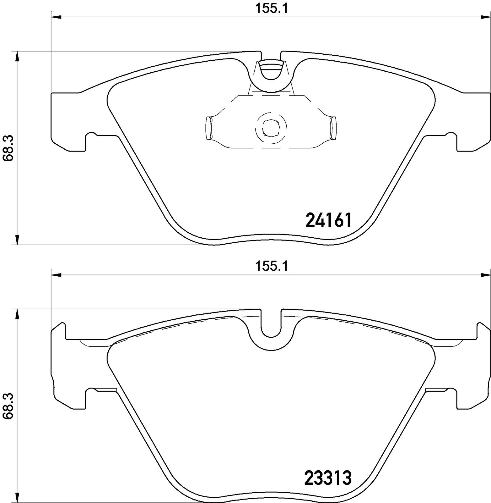 Brake Pads Set fits BMW 335 3.0 Front 06 to 13 Brembo 34112288870 34112288871 - Image 19