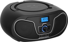 Philips Top-Loading CD Boombox with Bluetooth, FM Radio, USB/Clear Stereo Sound