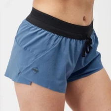 Janji Women's 3" AFO Lined Middle Running Shorts Blue Marine Size Large
