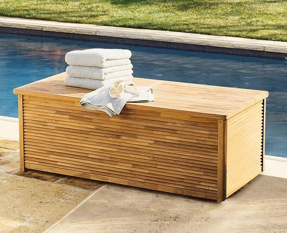 Patio set online with cushion storage