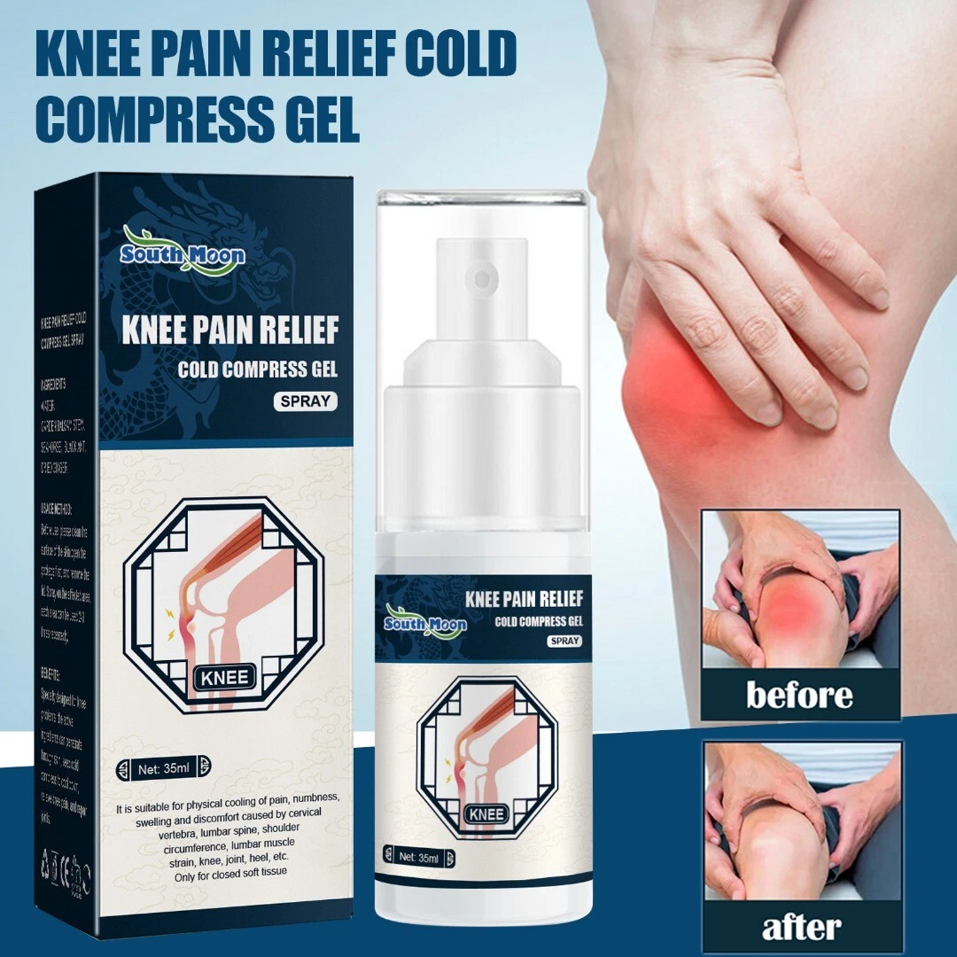 Knee Pain Relief Cold Compress Gel Spray for Muscle Joint Shoulder | eBay