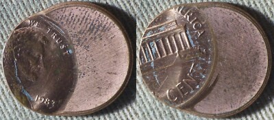 Errors : 1983 Cent Off Center 60% IREC228