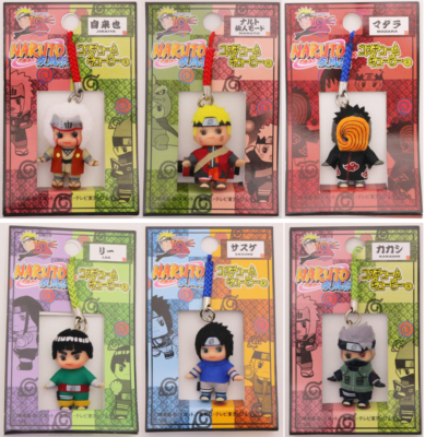 キュージョン　NARUTO　ナルト×キューピー Naruto Shippuden Costume Kewpie Mascot Keyholder Keychain H34mm