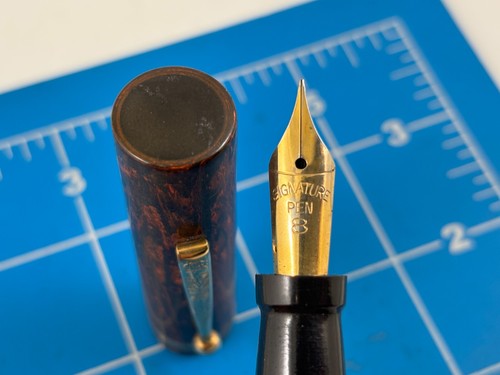 Judd's Very Nice Vintage Evans's 200 Fountain Pen w/GP Signature #8 Nib - Bild 3 von 7