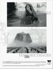 1998 Press Photo Scenes from "Prince of Egypt" Animated w Ofra Haza - DFPG60051