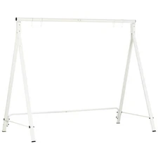 Metal Porch Swing Stand Heavy Duty Swing Frame Hanging Chair Stand Only White
