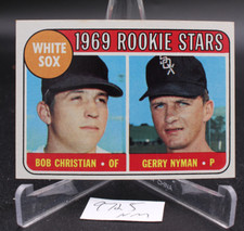 1969 Topps #173 White Sox 1969 Rookie Stars Bob Christian  Gerry Nyman NM