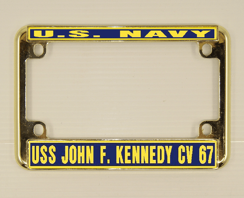 USS JOHN F KENNEDY CV 67 License Plate Frame U S Navy USN Car-Truck-Motorcycle - Picture 10 of 11