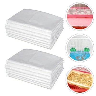  100 Pcs Rabbit Cage Lining Guineapig Liner Bunny Bedding Hamster Films