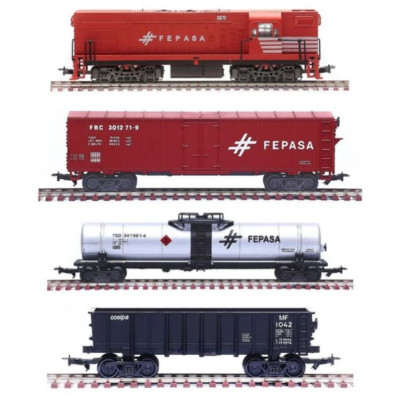 Frateschi Train FEPASA 6512 Eletric Miniature Collection Modeling Kit HO Scale 1