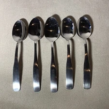 5 Cambridge Silversmiths MADISON Stainless Flatware Dinner Spoons Table Spoon