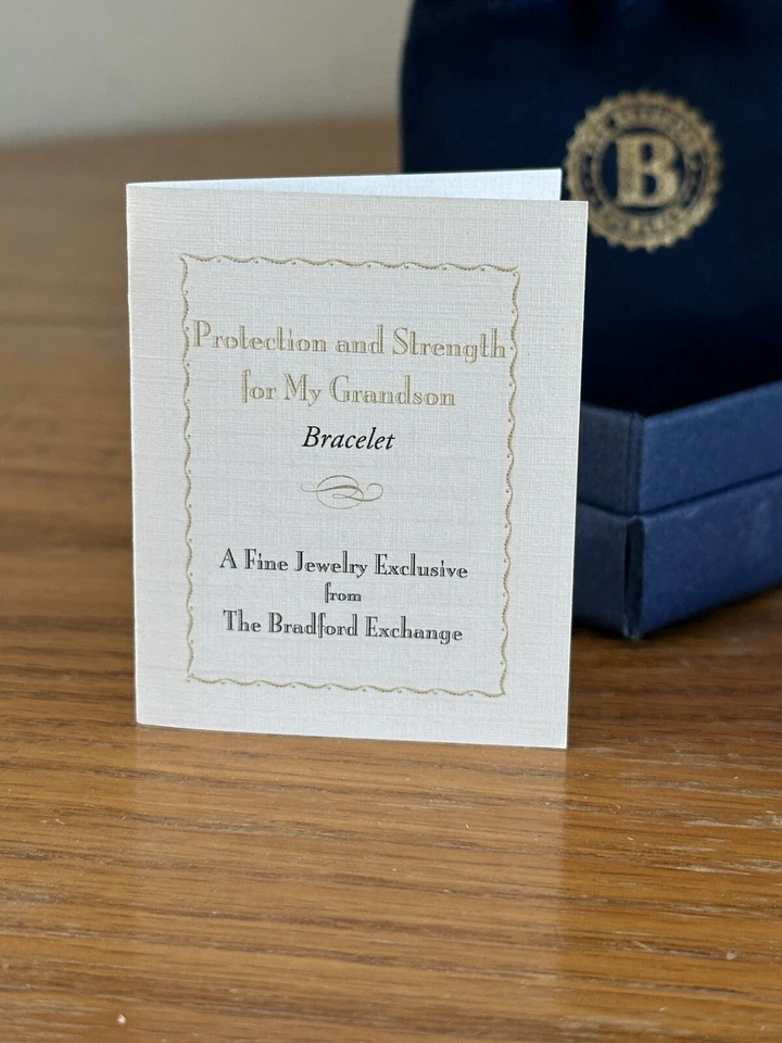 Pulsera Bradford Exchange para un hijo, cruz de protección y fuerza Foto 4 de 4