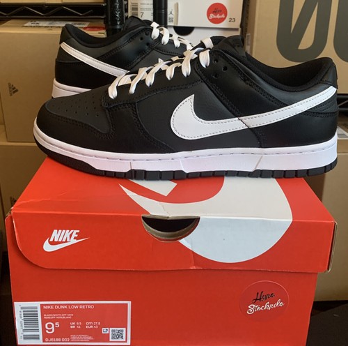 Nike Dunk Low Retro White Black Panda Shoes DJ6188-002 DH9765-002 GS Men's Sizes | eBay