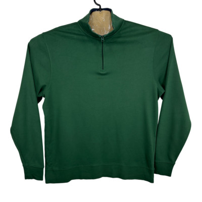 Vineyard Vines Sweatshirt Herren Medium Grün 1/4 Zip Pullover Pulli High Neck