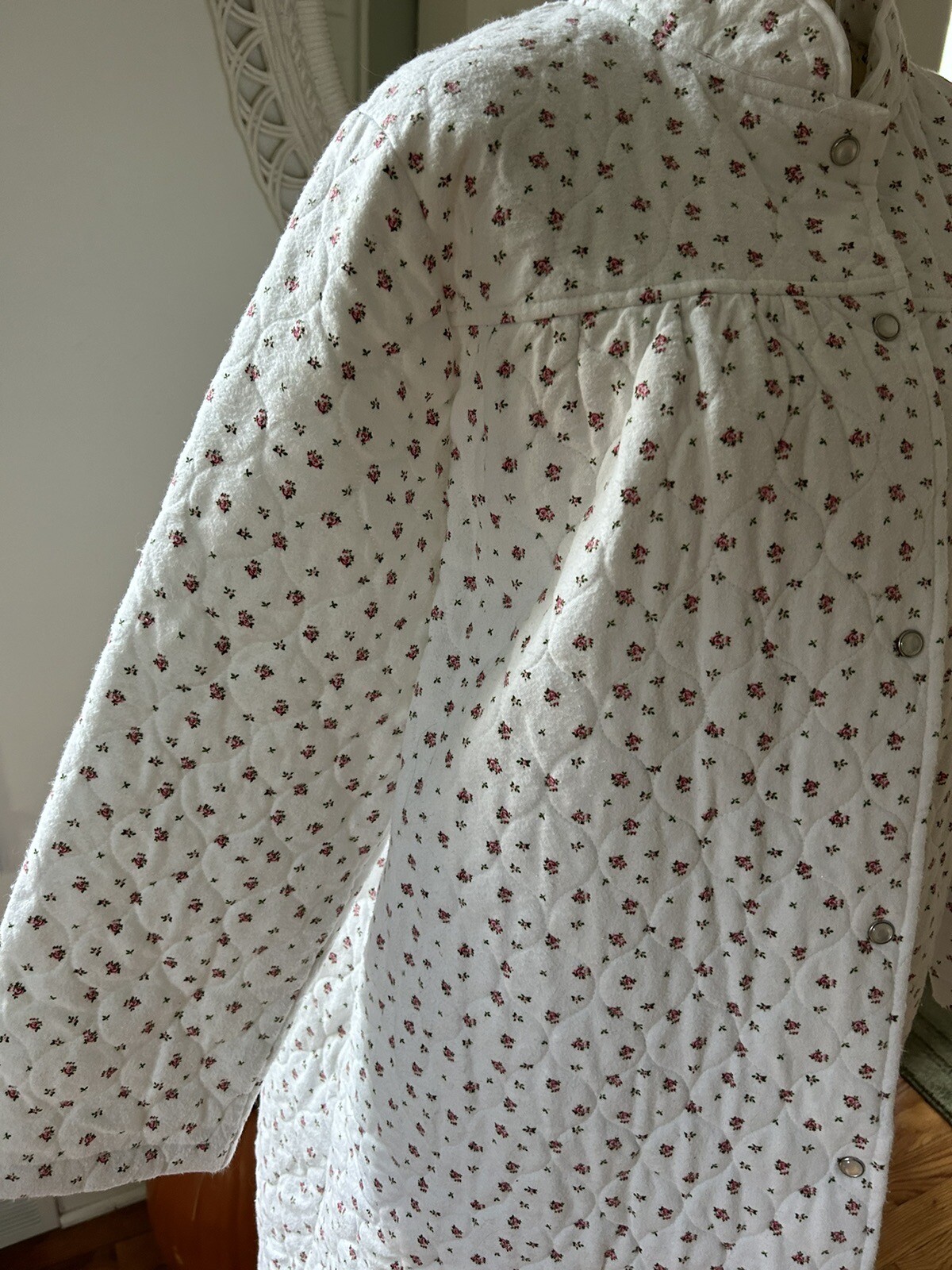 Vermont Country Store Flannel Quilted Robe Size 2X … Gem