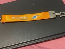 Miami Dolphins Deluxe Wristlet Lanyard Key Chain, NFL Licensed