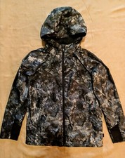 All In Motion Wind Breaker Jacket Camouflage Water Resistant Boys 8/10 Size M