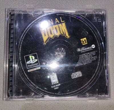 1996 FINAL DOOM Sony Playstation 1 (PS1) Complete w/ Case Missing Manual Tested 