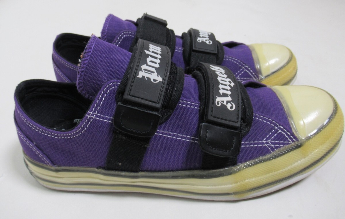 スニーカー PALM ANGELS Woman Sneakers Black PWIA063S25LEA002 1001 Palm University leather sneakers in black - Palm Angels