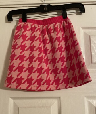 Mattel Barbie Girls/KidsSize  5T Skirt. Pulll On, Elastic Waist. Hot Pink Check.