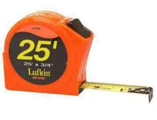 Lufkin HV1325  - Power Return Tape 3/4" X 25', HI-VIZ ORANGE