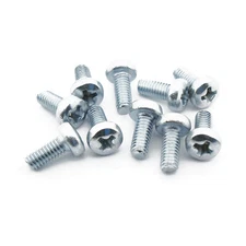 M2.5 x 6mm, Phillips Pan Head Screws, 4.8 Steel, Zinc Plated