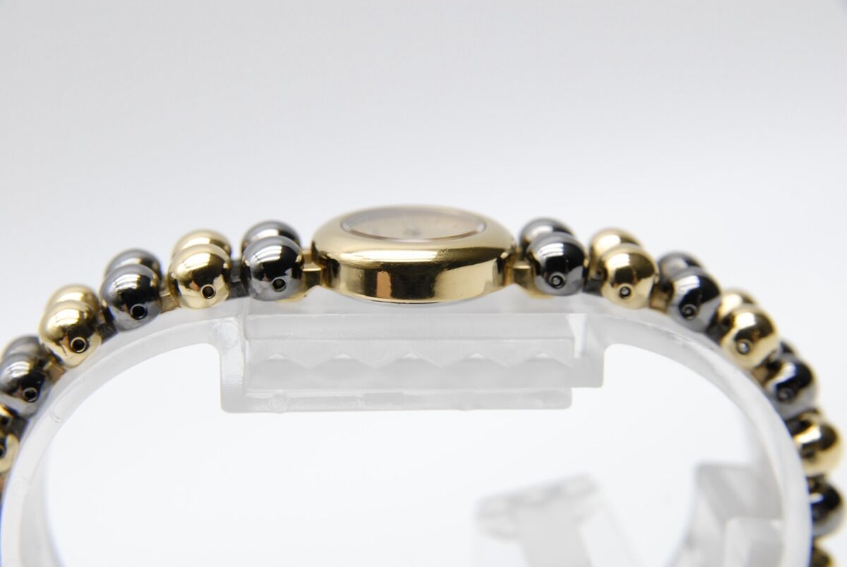 Near MINT- 】 SEIKO 1E20-0290 15mm Gold QZ Women's Ball Near MINT- 】 SEIKO 1E20-0290 15mm Gold QZ Women's Ball