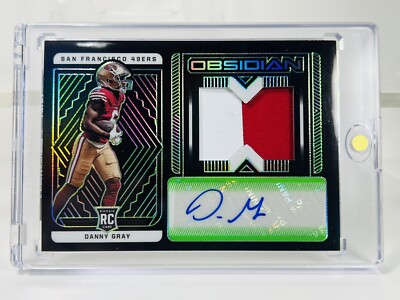 2022 Obsidian Danny Gray /50 Green Auto RC Two Color Patch
