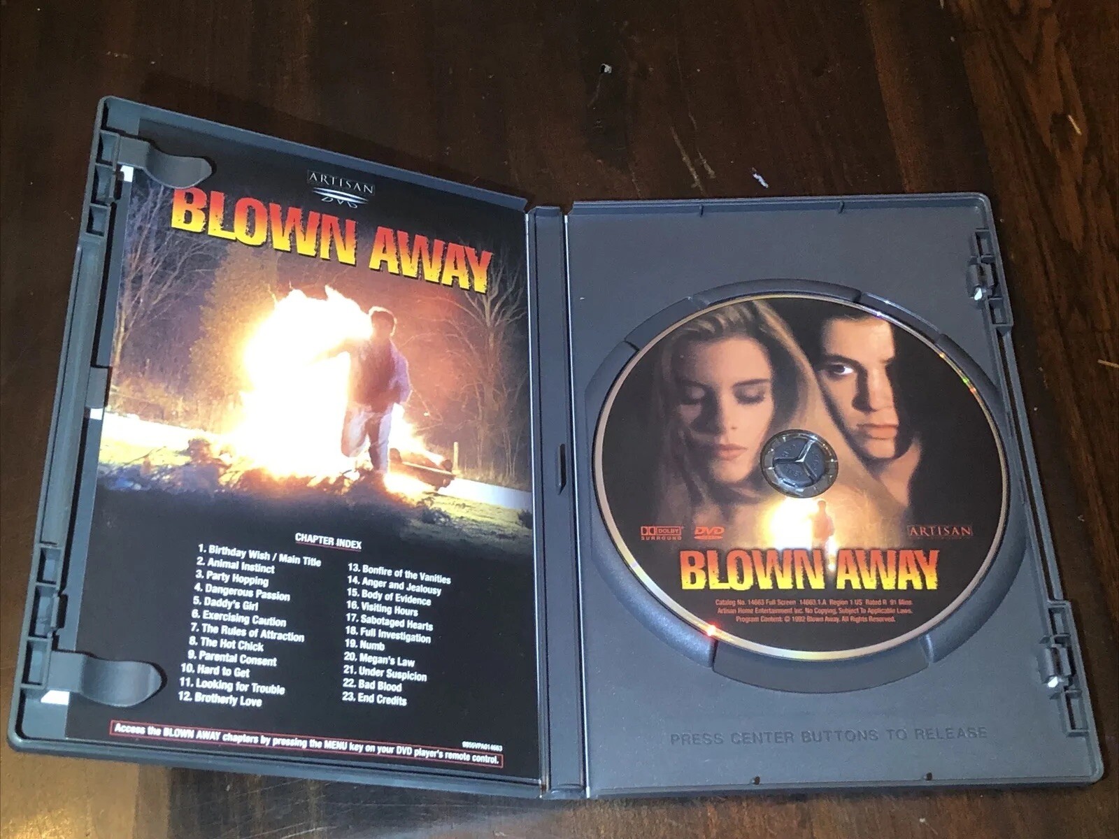 Blown Away (DVD, 1993) Corey Haim Feldman Nicole Eggert Gary Farmer