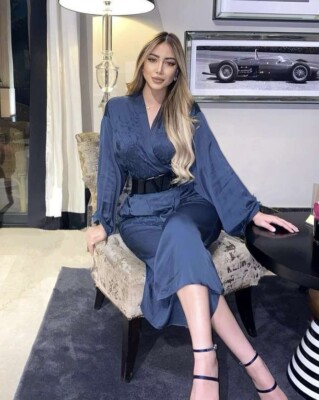 ❤️ ZARA DARK BLUE FLORAL EMBROIDERED LONG KIMONO JACKET DRESS