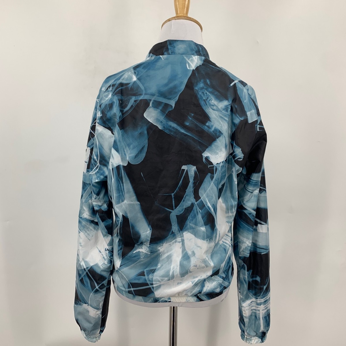 Puma Jacket Womens S Small Abstract Full Zip Lined Athletic
