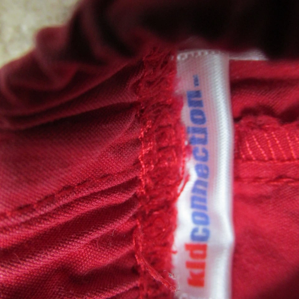 Kid Connection Pull On Sweatpants Toddler Girls Size 12M Red Elastic Joggers - Image 2 of 4