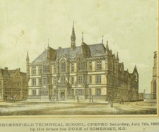 1883 Huddersfield Fine Art & Industrial Exhibition Opening Day Original Print &X