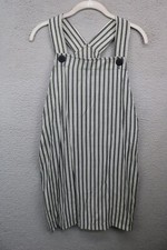 Rampage Vintage Jumper Dress-Straps-Size 7-Striped-Y2K-90's-Side Zip