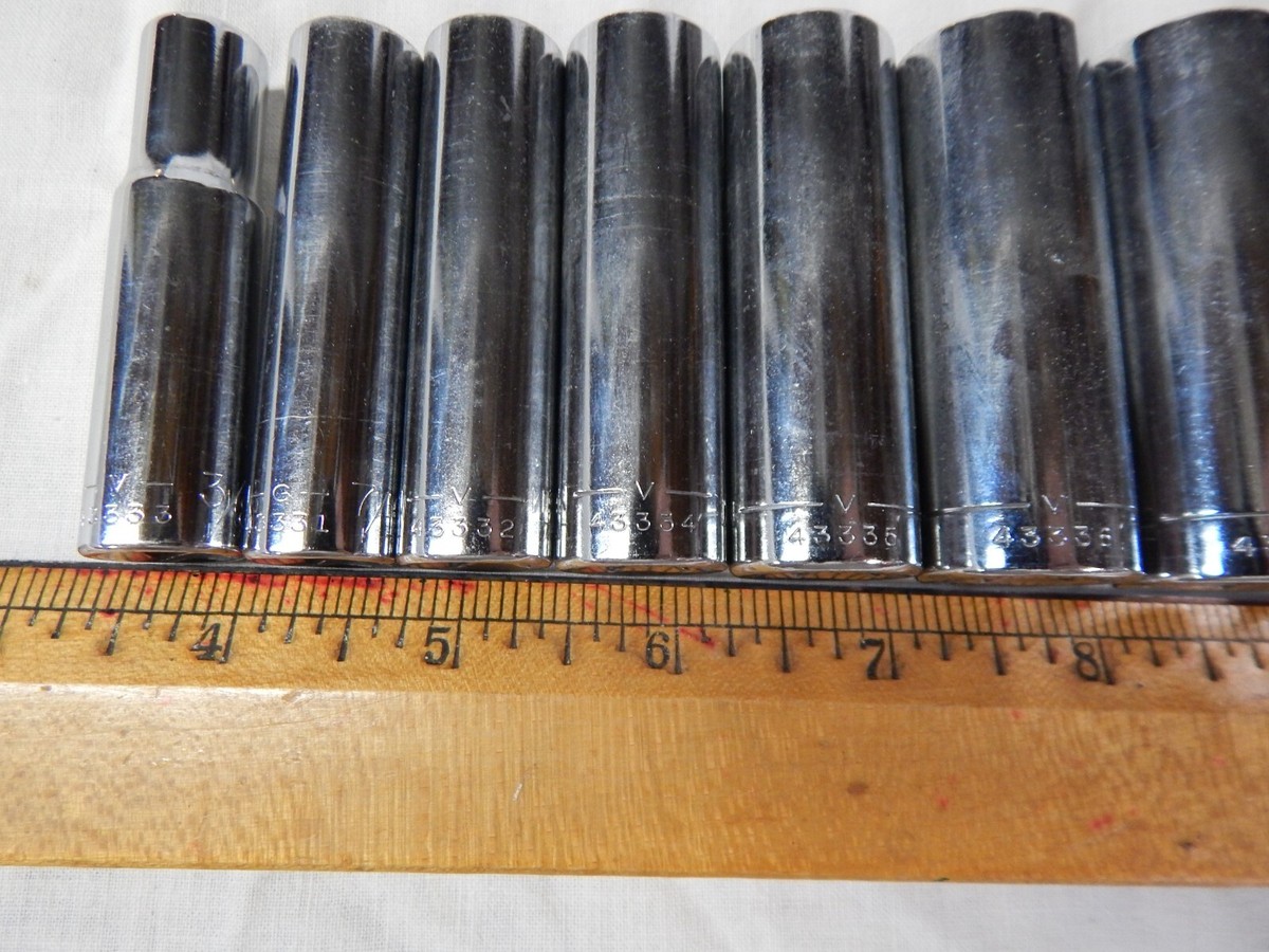 Craftsman 9 Piece ⅜ Drive 6 Point Deep Well Socket (-V-,-G-) | eBay
