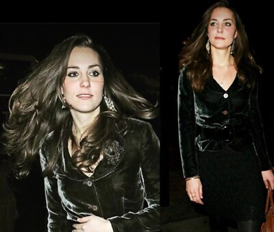 VINTAGE FENN WRIGHT MANSON GREY SILK VELVET JACKET